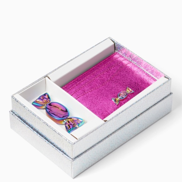 Last one⛔️Auth Kate Spade leather metallic crd/Key - Picture 12 of 15